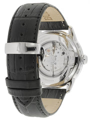  Shop Authentic Bulova BVA Classic Automatic Silver Dial Black Leather Strap Watch for Men - 96A135 - Luxxuri
