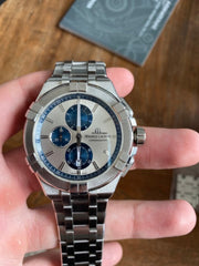  Shop Authentic Maurice Lacroix Aikon Chronograph Silver Dial Silver Steel Strap Watch for Men - AI1018-SS002-131-1 - Luxxuri