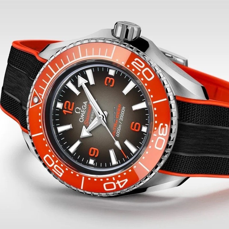  Shop Authentic Omega Seamaster Planet Ocean 6000M Co Axial Master Chronograph Black Dial Black Rubber Strap Watch for Men - 21532462106001 - Luxxuri