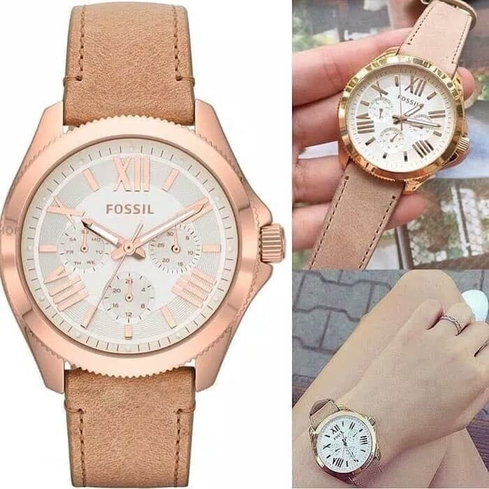  Shop Authentic Fossil Cecile White Dial Beige Leather Strap Watch for Women - AM4532 - Luxxuri