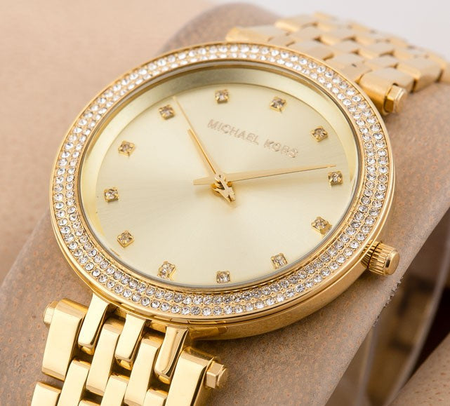  Shop Authentic Michael Kors Darci Gold Dial Gold Stainless Steel Strap Watch for Women - MK3216 - Luxxuri