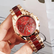  Shop Authentic Michael Kors Bradshaw Burgundy Dial Two Tone Steel Strap Watch for Women - MK6270 - Luxxuri