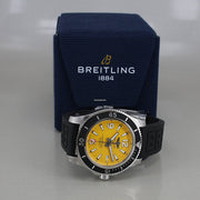  Shop Authentic Breitling Superocean Automatic 44mm Yellow Dial Black Rubber Strap Watch for Men - A17367021I1S1 - Luxxuri