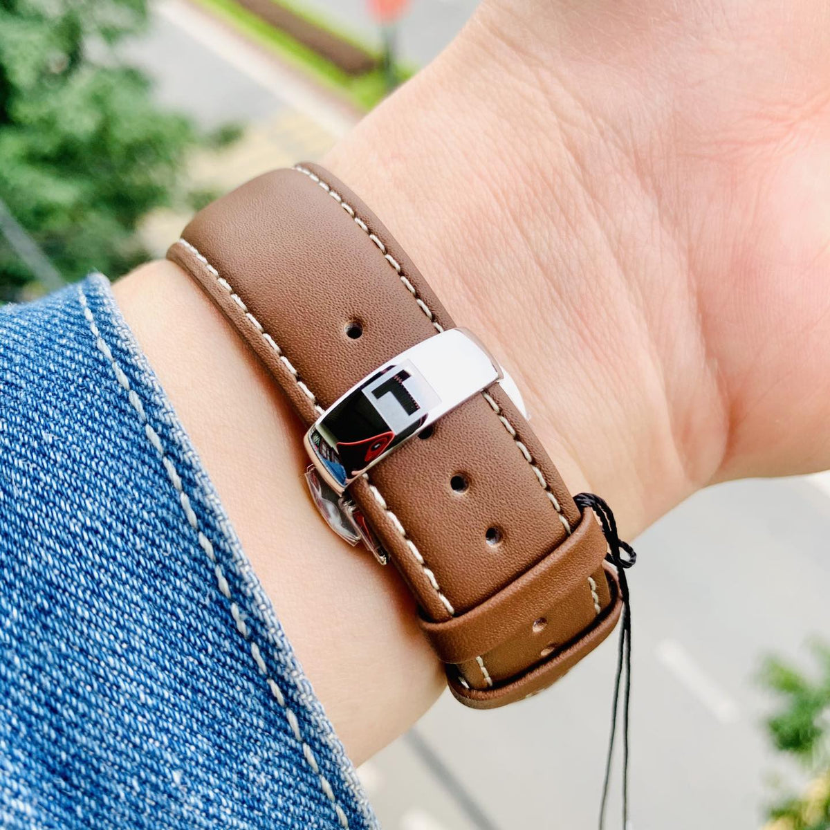  Shop Authentic Tissot Gentleman Powermatic 80 Silicium Silver Dial Brown Leather Strap Watch For Men - T127.407.16.031.00 - Luxxuri