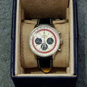  Shop Authentic Breitling Navitimer B01 Chronograph 43 Boeing 747 White Dial Black Leather Strap Watch for Men - AB01383B1G1P1 - Luxxuri