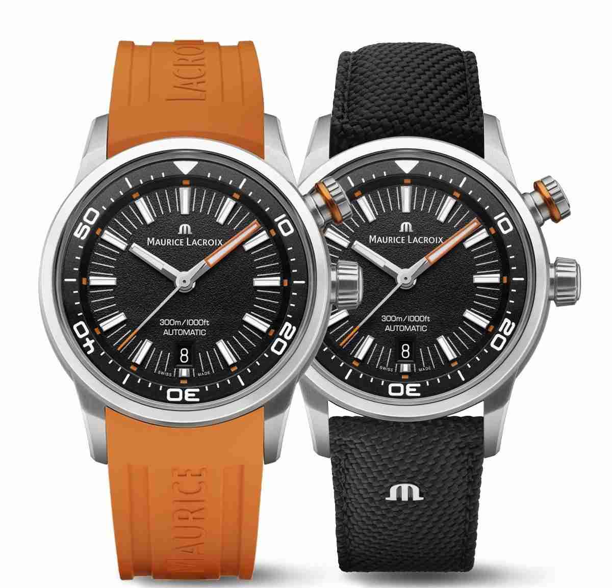  Shop Authentic Maurice Lacroix Pontos S Diver Black Dial Orange Rubber Strap Watch For Men - PT6248-SS00L-330-J - Luxxuri