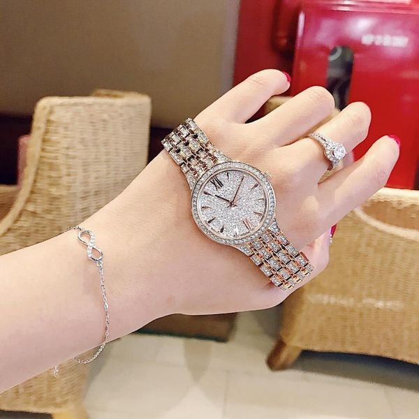  Shop Authentic Bulova Crystal Collection Silver Crystals Dial Two Tone Steel Strap Watch for Women - 98L235 - Luxxuri