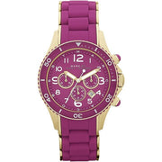  Shop Authentic Marc Jacobs Rock Chronograph Purple Dial Purple Silicone Strap Watch for Women - MBM2576 - Luxxuri