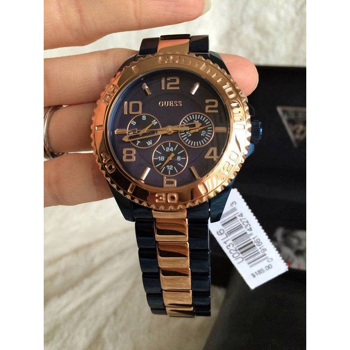  Shop Authentic Guess BFF Multifunction Blue Dial Two Tone Steel Strap Watch for Women - W0231L6 - Luxxuri