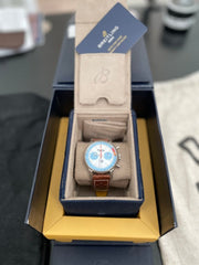  Shop Authentic Breitling Top Time Deus Limited Edition White Dial Brown Leather Strap Watch for Men - A233112A1A1X1 - Luxxuri