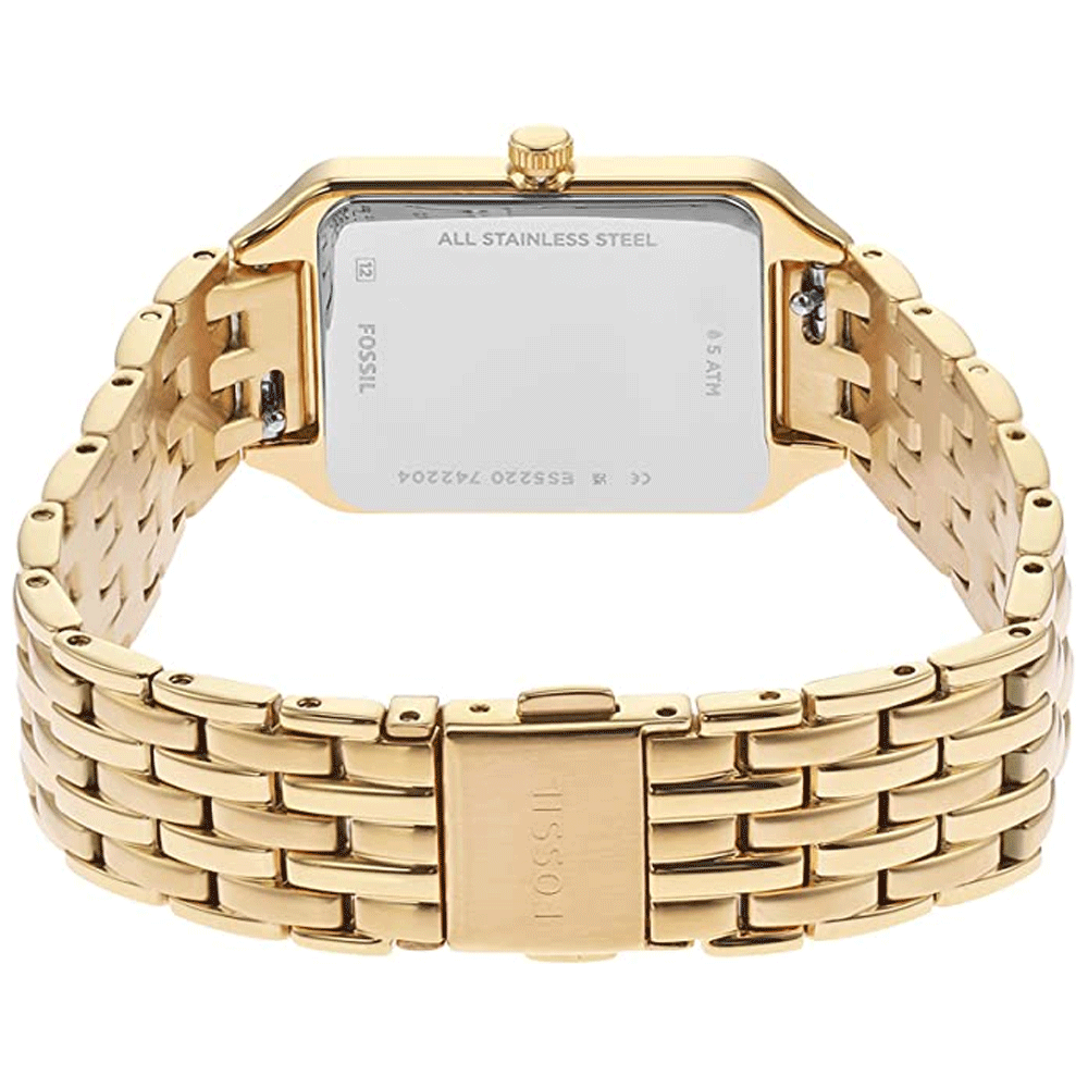  Shop Authentic Fossil Raquel Three Hand Date White Dial Gold Steel Strap Watch For Women - ES5220 - Luxxuri