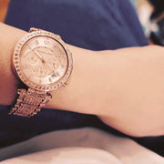  Shop Authentic Michael Kors Uptown Glam Parker Chronograph Rose Gold Dial Steel Strap Watch for Women - MK5663 - Luxxuri