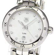  Shop Authentic Tag Heuer Link Diamonds Mother of Pearl Dial Silver Steel Strap Watch for Women -  WAT1417.BA0954 - Luxxuri