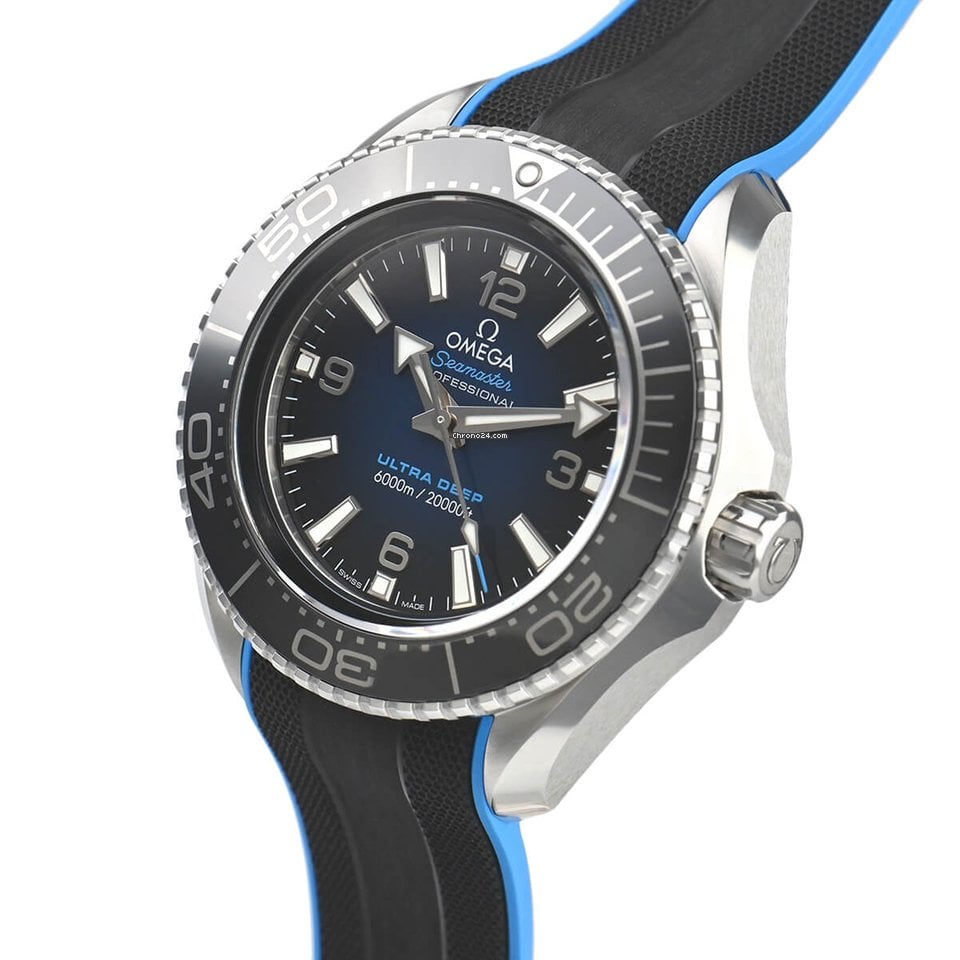  Shop Authentic Omega Planet Ocean 6000M Co Axial Master Chronometer 45.5mm Blue Dial Black Rubber Strap Watch for Men - 21532462103001 - Luxxuri