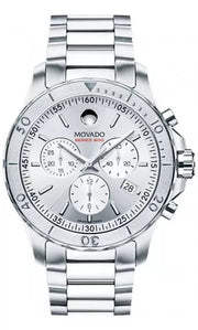  Shop Authentic Movado Series 800 Chronograph Silver Dial Silver Steel Strap Watch For Men - 2600111 - Luxxuri