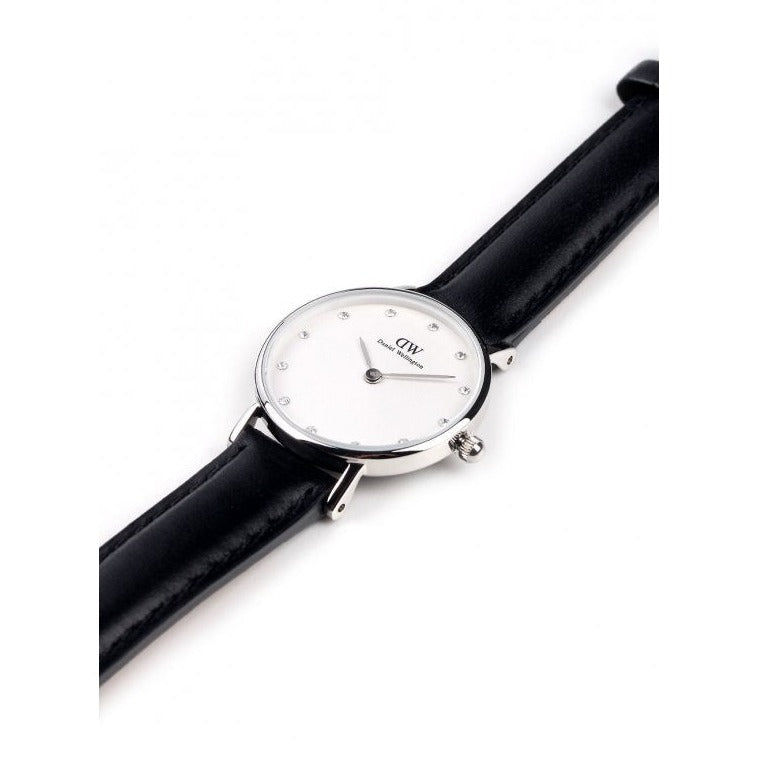  Shop Authentic Daniel Wellington Classy Sheffield White Dial Black Leather Strap Watch For Women - DW00100068 - Luxxuri