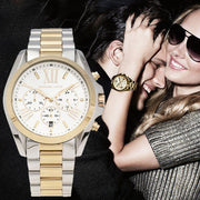  Shop Authentic Michael Kors Bradshaw Silver Dial Two Tone Steel Strap Watch for Women - MK5627 - Luxxuri