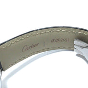  Shop Authentic Cartier Ballon Bleu Silver Dial Black Leather Strap Watch for Women - W69018Z4 - Luxxuri