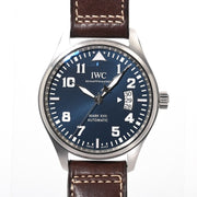  Shop Authentic IWC Pilots Watch Mark XVII Edition Le Petit Prince Blue Dial Brown Leather Strap Watch for Men - IW326506 - Luxxuri