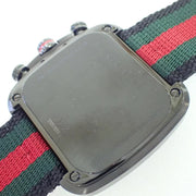  Shop Authentic Gucci Coupe Chronograph Quartz Black Two Tone NATO Strap Watch For Men - YA131202 - Luxxuri