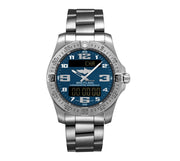  Shop Authentic Breitling Aerospace Evo Blue Dial Silver Steel Strap Watch for Men - E79363101C1E1 - Luxxuri