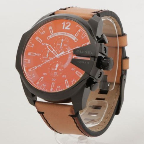  Shop Authentic Diesel Mega Chief Chronograph Copper Dial Brown Leather Strap Watch For Men - DZ4476 - Luxxuri