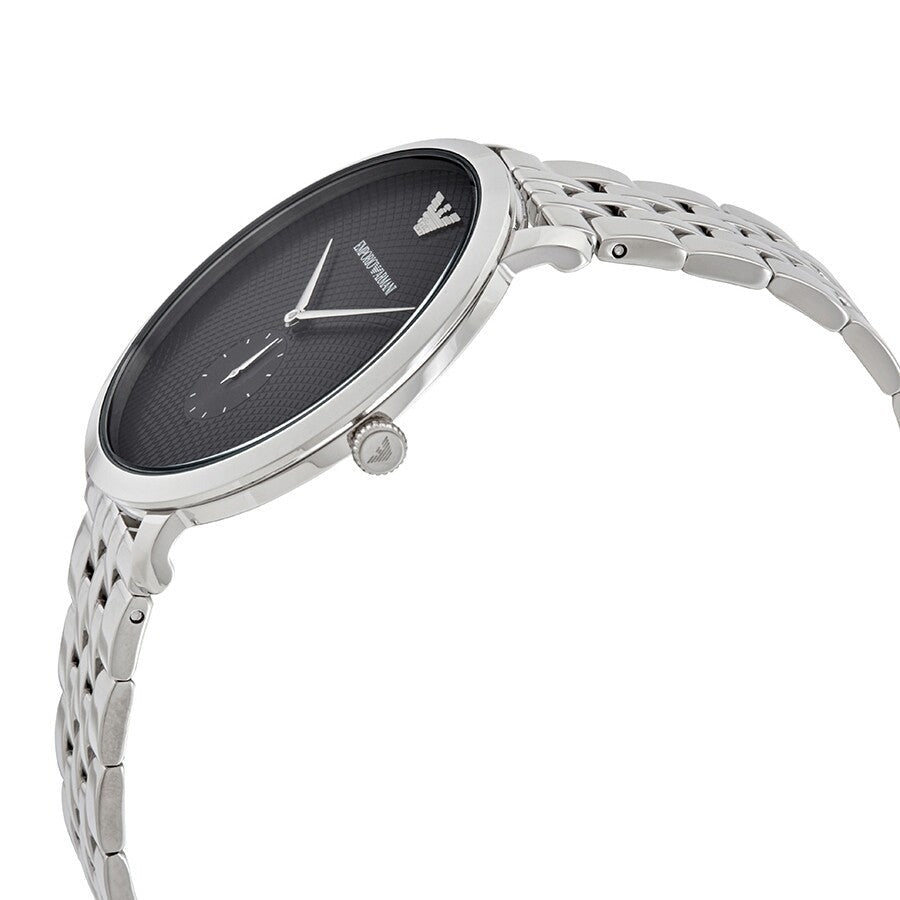  Shop Authentic Emporio Armani Classic Quartz Black Dial Silver Steel Strap Watch For Men - AR11161 - Luxxuri
