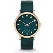  Shop Authentic Marc Jacobs Baker Green Dial Green Leather Strap Watch for Women - MBM1268 - Luxxuri