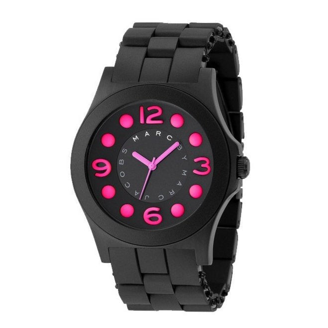  Shop Authentic Marc Jacobs Pelly Black Dial Black Silicone Strap Watch for Women - MBM2529 - Luxxuri
