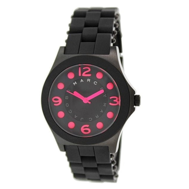  Shop Authentic Marc Jacobs Pelly Black Dial Black Silicone Strap Watch for Women - MBM2530 - Luxxuri