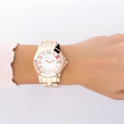  Shop Authentic Marc Jacobs Rivera White Dial Rose Gold Steel Strap Watch for Women - MBM3138 - Luxxuri