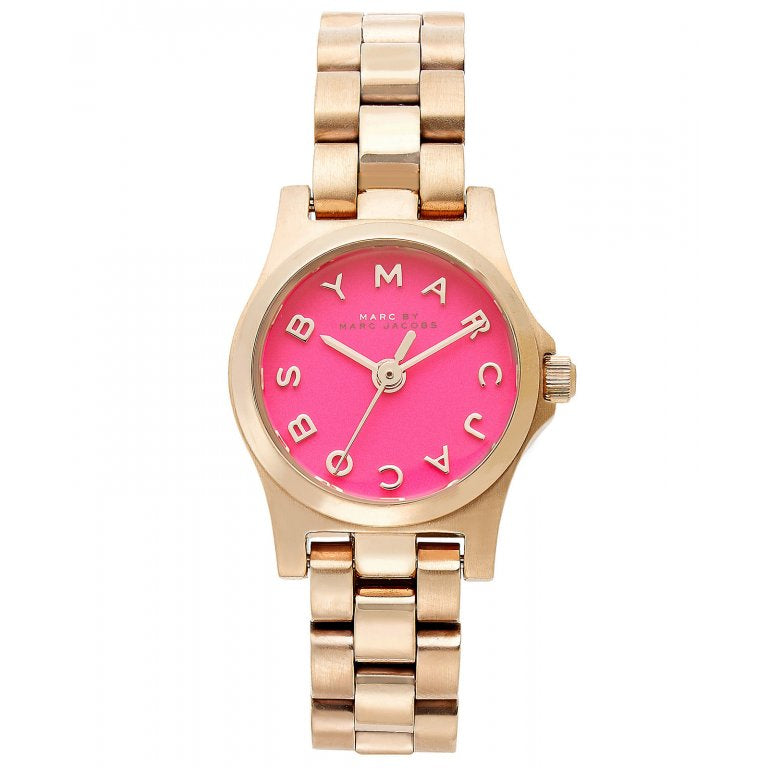  Shop Authentic Marc Jacobs Henry Dinky Pink Dial Rose Gold Steel Strap Watch for Women - MBM3203 - Luxxuri