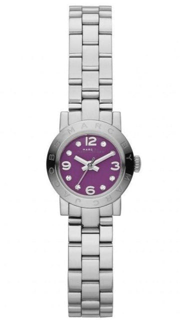  Shop Authentic Marc Jacobs Amy Purple Dial Silver Steel Strap Watch for Women - MBM3228 - Luxxuri