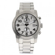  Shop Authentic Marc Jacobs Larry Chronograph White Dial Silver Steel Strap Watch for Men - MBM5030 - Luxxuri