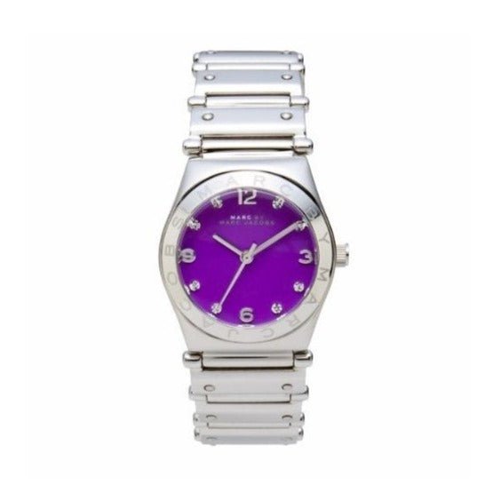  Shop Authentic Marc Jacobs Amy Purple Dial Silver Steel Strap Watch for Women - MBM8560 - Luxxuri