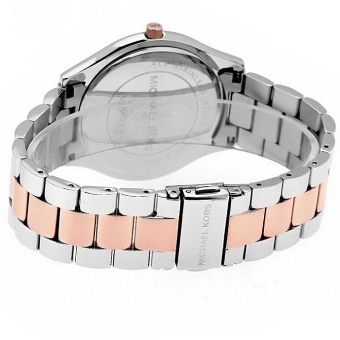  Shop Authentic Michael Kors Slim Runway White Dial Two Tone Steel Strap Watch for Women - MK3204 - Luxxuri