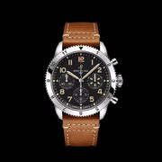  Shop Authentic Breitling Avi Chronograph 42 P-51 Mustang Black Dial Brown Leather Strap Watch for Men - A233803A1B1X1 - Luxxuri