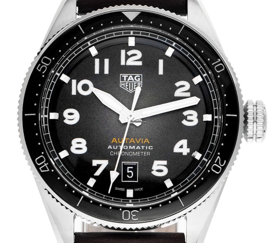  Shop Authentic Tag Heuer Autavia Automatic Grey Dial Watch for Men - WBE5114.FC8266 - Luxxuri