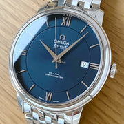  Shop Authentic Omega De Ville Prestige Co-Axial Orbis Blue Dial Silver Steel Strap Watch for Men - 424.10.40.20.03.001 - Luxxuri