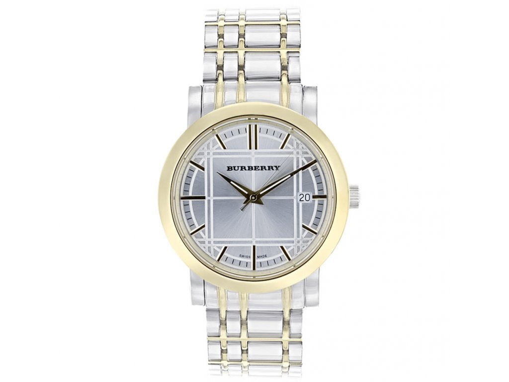  Shop Authentic Burberry Heritage White Dial Two Tone Stainless Steel Strap Watch for Men - BU1358 - Luxxuri