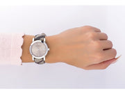  Shop Authentic Burberry The City Grey Dial Checked Grey Leather Strap Watch for Women - BU9118 - Luxxuri