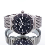  Shop Authentic Breitling Superocean Heritage B20 Automatic 46 Black Dial Silver Mesh Bracelet Watch for Men - AB2020121B1A1 - Luxxuri