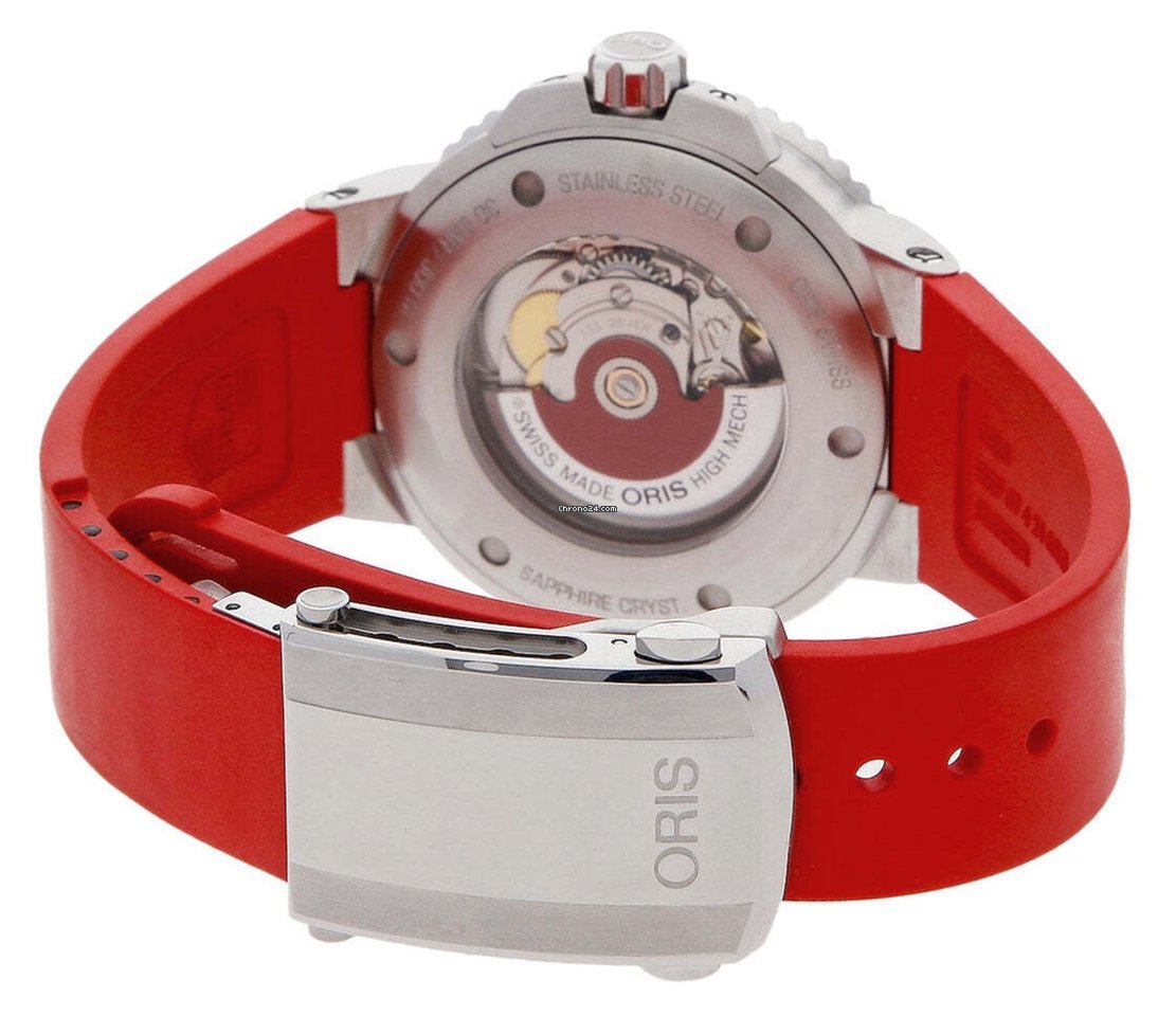  Shop Authentic Oris Aquis Date Relief Grey Dial Red Rubber Strap Watch for Men - 0173377304153-0742466EB - Luxxuri
