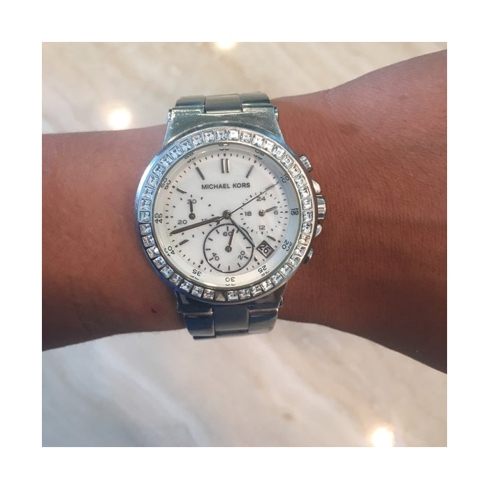 Shop Authentic Michael Kors Dylan Silver Dial Silver Steel Strap Watch for Women - MK5585 - Luxxuri
