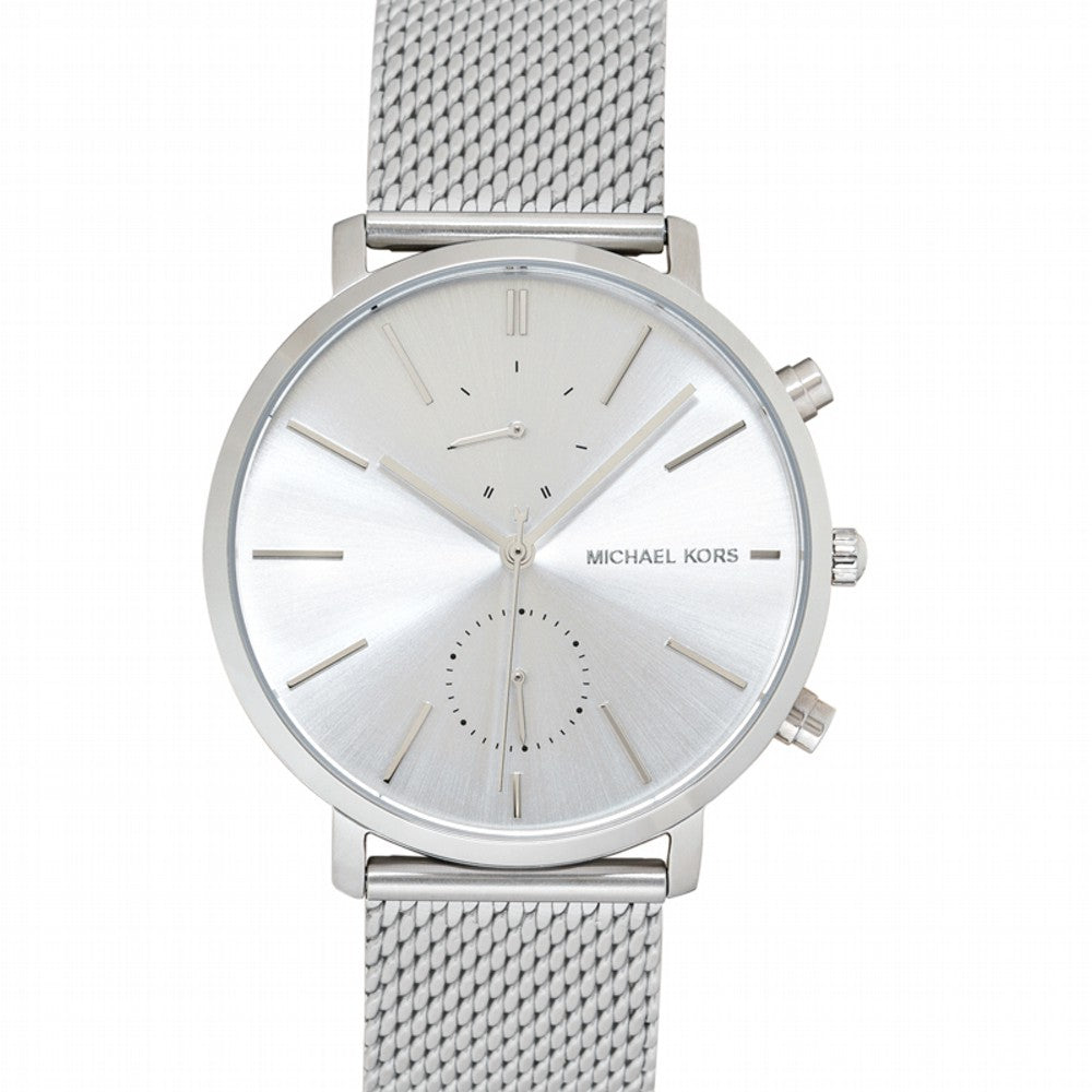  Shop Authentic Michael Kors Jaryn Silver Dial Silver Mesh Bracelet Watch for Men - MK8541 - Luxxuri