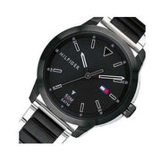  Shop Authentic Tommy Hilfiger Sneaker Quartz Black Dial Two Tone Steel Strap Watch for Men - 1791619 - Luxxuri
