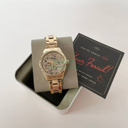  Shop Authentic Fossil Rye Automatic Skeleton Gold Dial Gold Steel Strap Watch for Women - BQ3755 - Luxxuri