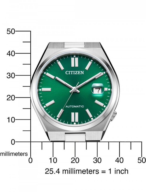  Shop Authentic Citizen Tsuyosa Automatic Green Dial Silver Steel Strap Watch For Men - NJ0150-81X - Luxxuri