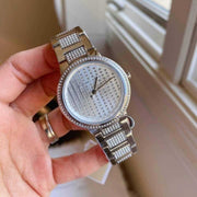  Shop Authentic Michael Kors Gabbi Quartz Crystals Silver Dial Silver Steel Strap Watch For Women - MK3984 - Luxxuri