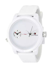 Shop Authentic Tommy Hilfiger Denim White Dial White Rubber Strap Watch for Men - 1791324 - Luxxuri
